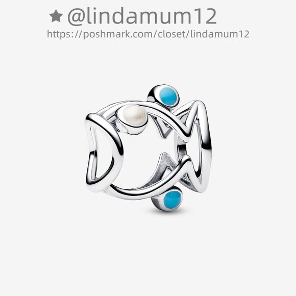 Pandora Openwork Fish Charm - Picture 1 of 5